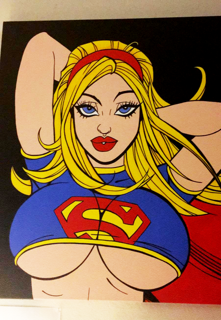 Armando Huerta - Supergirl Painting