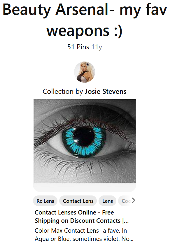 Josie Stevens Contact Lenses