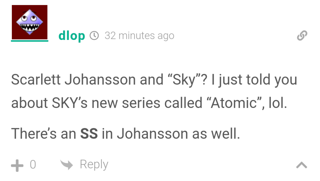 Scarlett Johansson - Sky - Atomic - SS