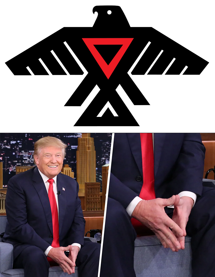 Thunderbird - Inverted Triangle Trump Hand Sign