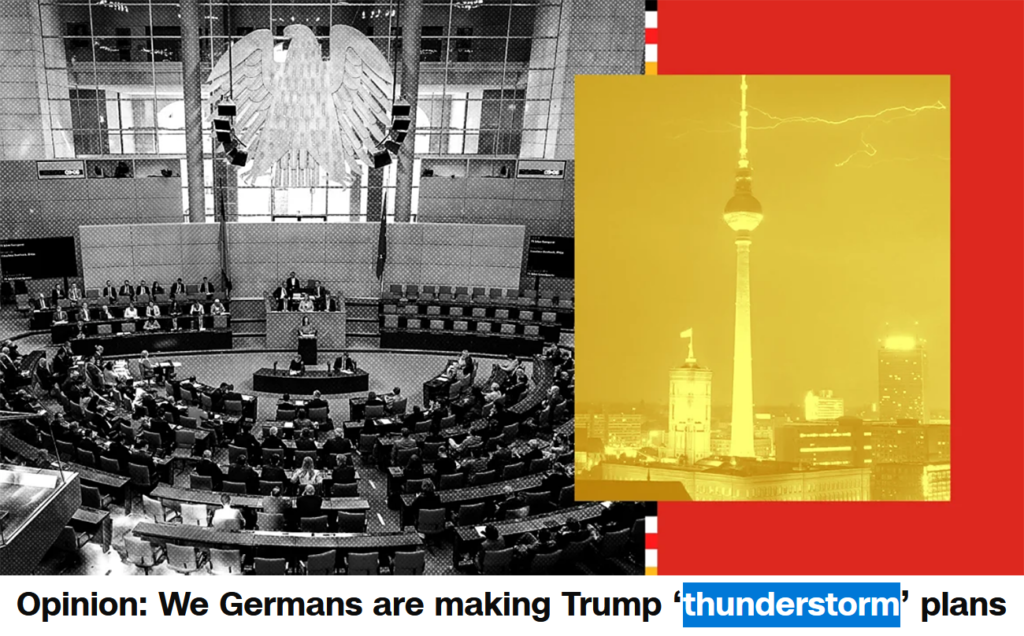 Trump - Thunderstorm - Germans