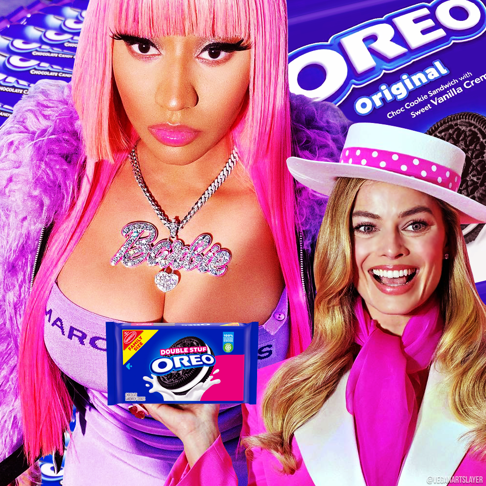 Margot Robbie - Nicki Minaj - Barbie - Oreo