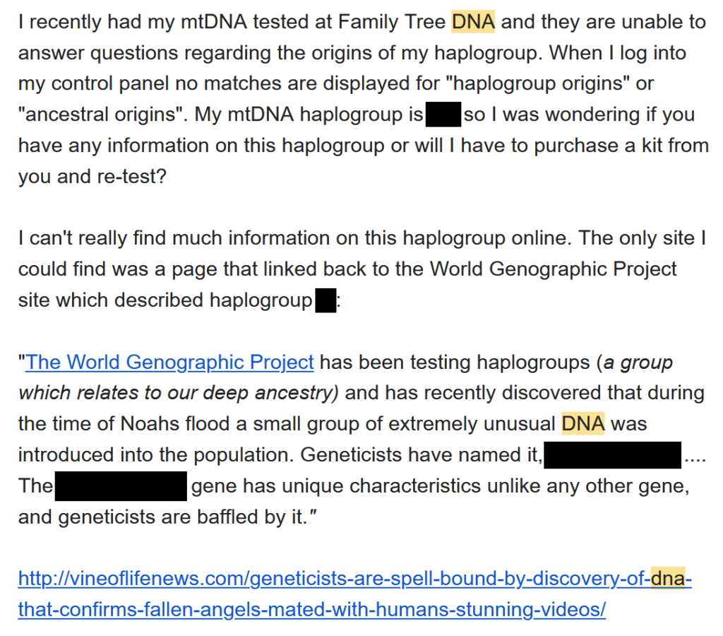 Rare DNA - World Genographic Project