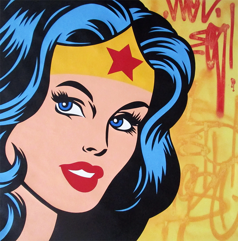 Seen - Graffiti Loser - Wonder Woman Painting