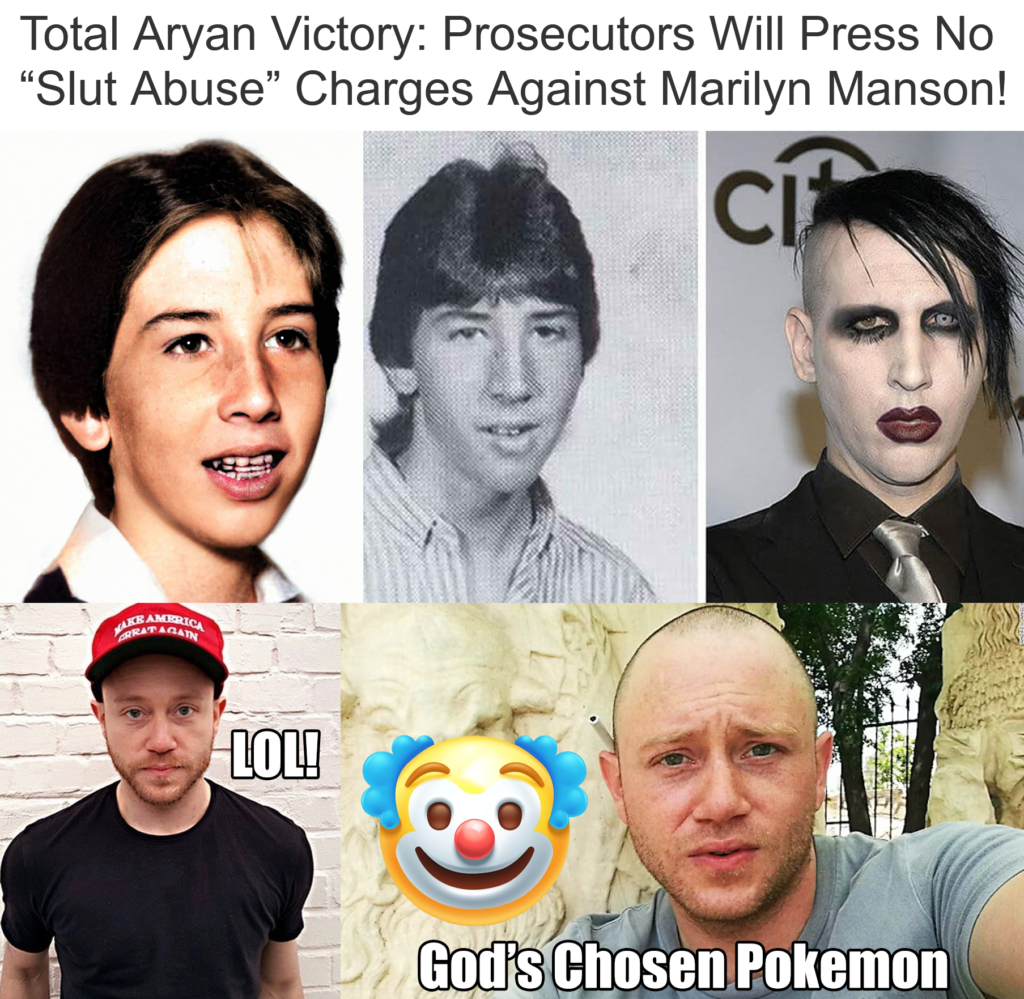 Total Aryan Victory - Slut Abuse - Marilyn Manson - Andrew Anglin - Retarded Clown