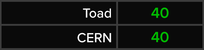 Toad - CERN