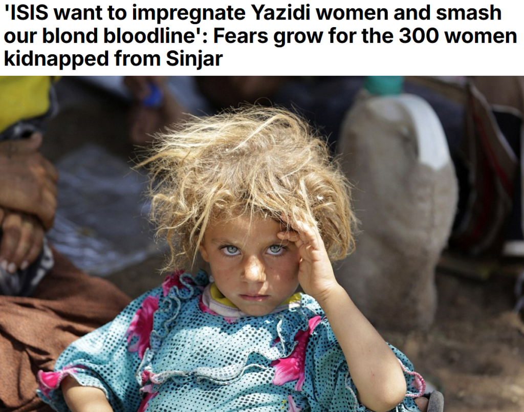 Isis Wants To Smash Our Blond Bloodline