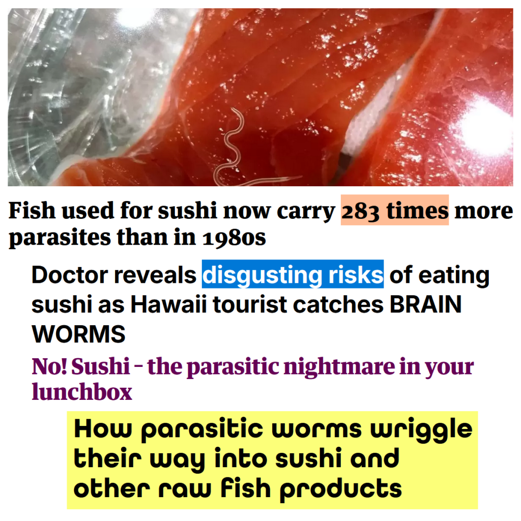 Sushi Worms Parasites